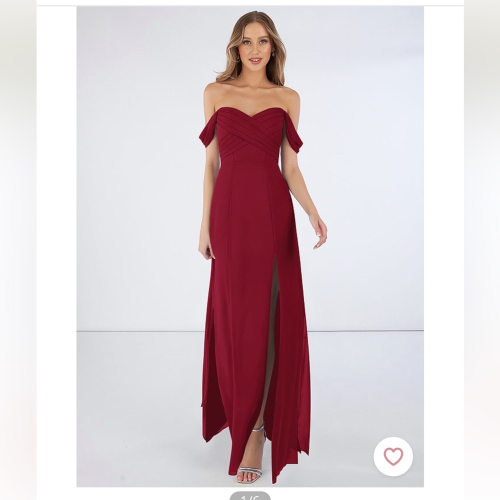 AZAZIE JORETTA Bridesmaid Dress - Burgandy
